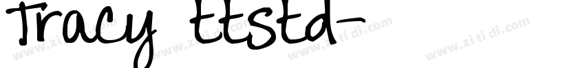 Tracy ttstd字体转换